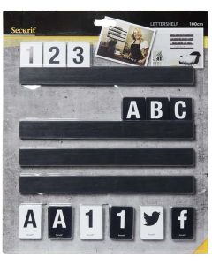 Lettres décoratives - Noir SECURIT Letter Shelf Image