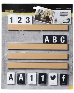 Lettres décoratives - Marron SECURIT Letter Shelf Image
