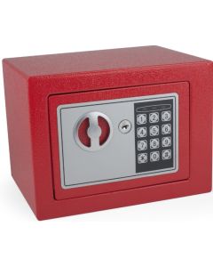 Mini Coffre-fort Serrure à code - 6 L - Rouge PAVO
