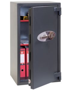 Coffre-fort ignifuge Elara Grade III Vol - Serrure à code HS3551E PHOENIX semi-ouvert
