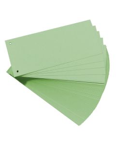 Photo Intercalaires en carton - 240 x 105 mm - Vert : HERLITZ Lot de 100 réf. 10843506