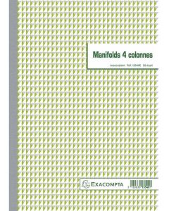 Photo Carnet autocopiant Dupli - 4 Colonnes - 297 x 210 mm EXACOMPTA Image