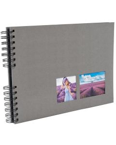 Photo Album photos à spirales - 320 x 220 mm - Gris EXACOMPTA Milano