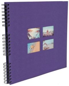 Photo Album photos à spirales - 320 x 320 mm - Violet EXACOMPTA Milano