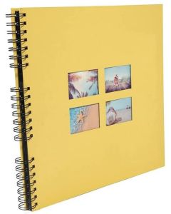 Photo Album photos à spirales - 320 x 320 mm - Jaune EXACOMPTA Milano