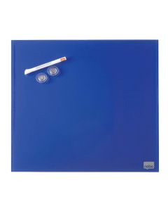 Photo Tableau magnétique en verre Diamond - 450 x 450 mm - Bleu : NOBO réf. 1903953