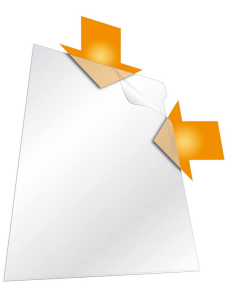 Photo DURABLE 2313-19 : Lot de 10 pochettes à coins A4 - Transparent