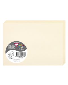 Photo Cartes double en papier - 110 x 155 mm C6 - Ivoire - CLAIREFONTAINE Pollen
