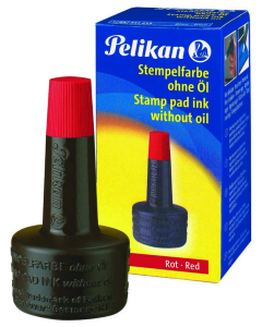 Photo Flacon Encre rouge pour tampon : PELIKAN 351221
