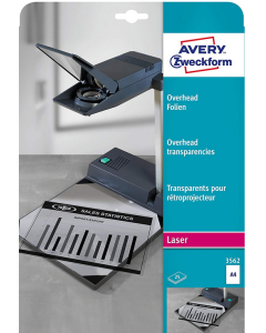 Photo Film transparent pour rétroprojecteur - A4 AVERY 3562