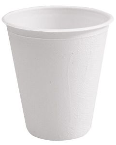 Gobelets jetables en canne à sucre - 0,20 L - Blanc NATURE STAR
