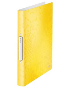 Photo Classeur souple à 2 anneaux - Dos de 32 mm - Jaune LEITZ WOW Image