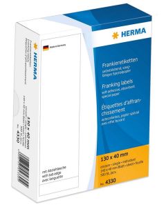 Photo 4330 HERMA : Etiquettes d'affranchissement - 130 x 40 mm