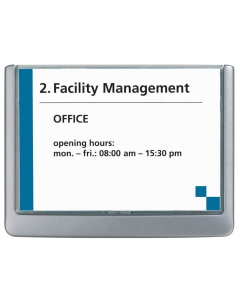 Photo Plaque de porte grise - Click Sign - 149 x 105,5 mm DURABLE 4861-37