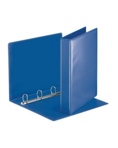 photo Classeur personnalisable avec 2 Pochettes - Bleu - 4 anneaux de 30 mm : ESSELTE