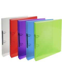 Photo Classeur souple Crystal - 2 anneaux de 20 mm - Assortiment EXACOMPTA Image