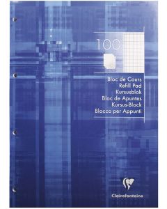 Photo CLAIREFONTAINE : Bloc de cours quadrillé - 210 x 297 mm - 200 pages 5816C 
