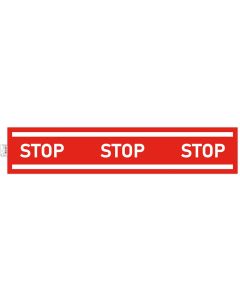 Photo Panneau adhésif - Bande Stop - Rouge EXACOMPTA