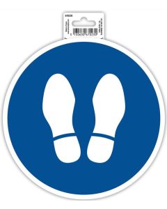 Photo Panneau adhésif - Obligation d'arrêt - Bleu EXACOMPTA