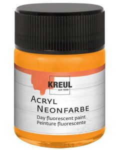 Peinture Acrylique fluorescente - 50 ml - Orange 77562 KREUL Image
