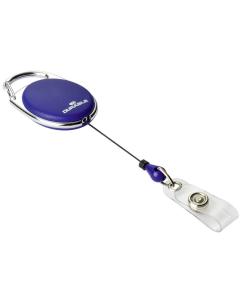 Photo DURABLE : Porte badges avec jojo - Bleu foncé (lot de 10)