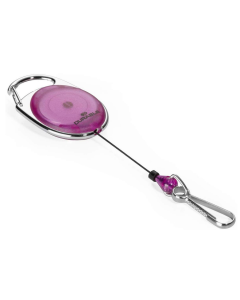 Photo DURABLE : Porte badges avec jojo - Violet transparent