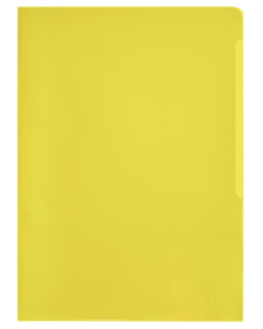 Photo DURABLE : Lot de 100 pochettes à coins A4 - Jaune - 2337-04