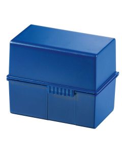 Photo Boite pour fiches en plastique - Format A7 - Bleu : HAN 977-14 