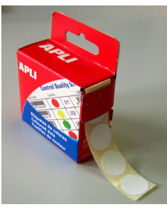 Photo Pastilles adhésives 15 mm - Blanc AGIPA 115003 Etiquettes