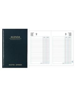 Photo CAISSE : Agenda perpétuel - Registre Recettes / Dépenses (Lecas)