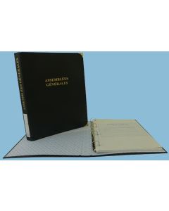 Photo Registre des Assemblées Générales - 100 feuillets - Coins dorés ELVE