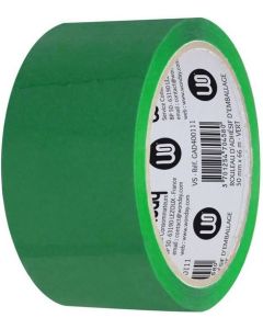 Photo Ruban adhésif en PP - 50 mm x 66 m - Vert WONDAY