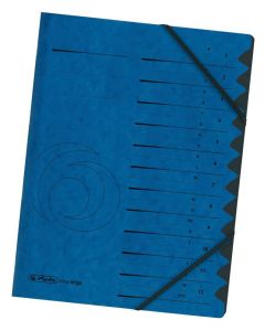 Photo Trieur à élastiques 12 compartiments - Bleu : HERLITZ  10843316