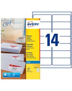 Photo Étiquettes - 99,1 x 38,1 mm - Jet d'encre - Blanc AVERY