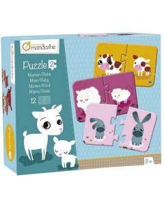 Photo Puzzle à 2 pièces - Mère et petit AVENUE MANDARINE