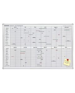 Photo Tableau pour planning annuel - 24 positions : FRANKEN Jet Calendrier