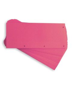 Intercalaires en carton Duo - 240 x 105 mm Rose OXFORD Lot de 60