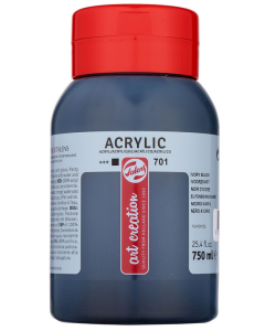 Photo ROYAL TALENS : Peinture acrylique ArtCréation - Noir d'ivoire - 750 ml