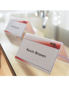 Photo SIGEL : Lot de 10 présentoirs de table - 95 x 42 mm TA138