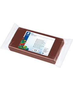 Photo STAEDTLER : Pâte à modeler Plastiline Noris Club - pain de 1 Kg - Marron 8421-7
