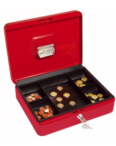 Photo WEDO : Caisse à monnaie avec clip - Rouge  - 300 x 240 mm 145 402H