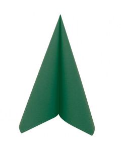 Serviettes de table Cocktail - 200 x 200 mm - Vert Sapin PRO NAPPE Lot de 50 image