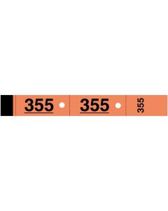 TICKETS VESTIAIRES Carnet de 50 coupons Orange ELVE 265