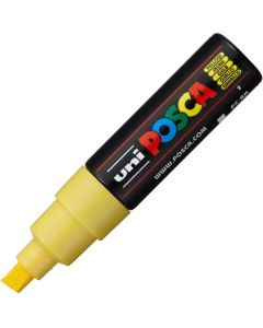 UNI-BALL : Marqueur peinture Posca PC 8K - Pointe biseautée de 8 mm - Jaune - PC-8K J