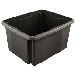 Boîte de rangement Eco-line - 24 litres - Graphite : KEEEPER Emil Eco