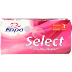 Rouleau de papier toilette - 3 couches : FRIPA Sélect Lot de 8 Visuel