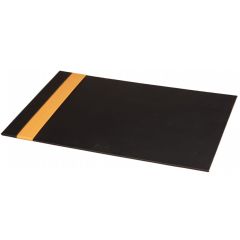 Sous-Mains - 600 x 400 mm - Simili cuir - Noir/Orange : RHODIA Visuel