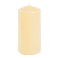 Bougie cylindrique Crème 10 cm PAP STAR 
