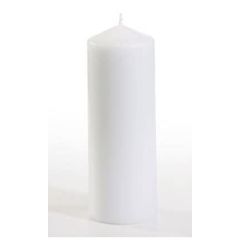 Bougie cylindrique - Blanc 60 mm : PAP STAR photo