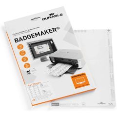 Bristols PC pour Badges - 90 x 54 mm : DURABLE Lot de 200 Visuel